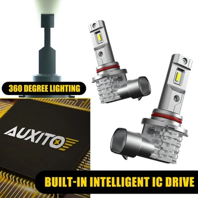 2X AUXITO CANBUS 9140 9145 Light Fog H10 LED Xenon White Driving Bulb DRL M4 USA - Image 1 of 4