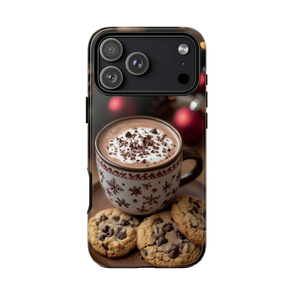 Hot Cocoa Chocolate Chip Cookies - Phone Cover Case for iPhone, Galaxy, Pixel - Image 1 of 1