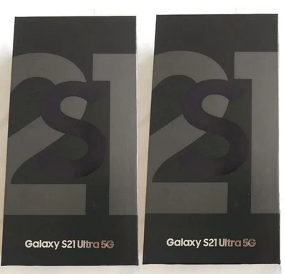 Sealed Samsung Galaxy S21 Ultra (5G) 128GB 256GB Factory Unlocked Smartphone,US - Image 1 of 4