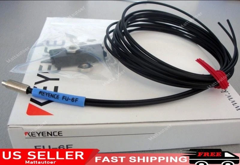 Keyence FU-6F Fiber Optic Sensor FU6F Fiber Amplifier Sensor Cable US Free TAX - Image 1 of 1