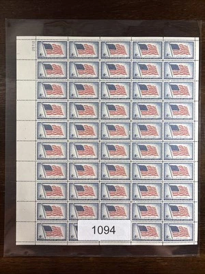 1094 US Mint Sheet, 4 Cent 48 Star US Flag, Mint NH - Image 1 of 3