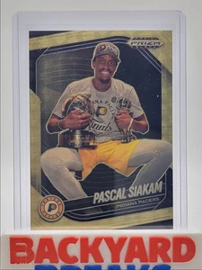 PASCAL SIAKAM 2024-25 PANINI PRIZM BLACK GOLD VINYL PACERS #101 /5 Q5060 - Picture 1 of 2