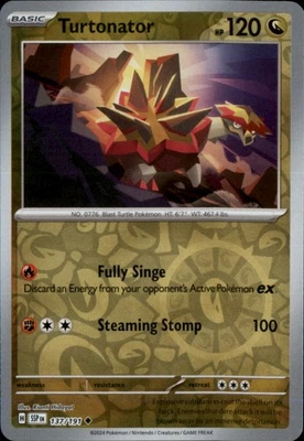 Turtonator Reverse Holo Uncommon SV08: Surging Sparks 137/191 NM - Image 1 of 2