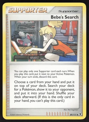 Bebe's Search 119/132 Non-holo Uncommon Pokemon TCG Secret Wonders LP - Image 1 of 2