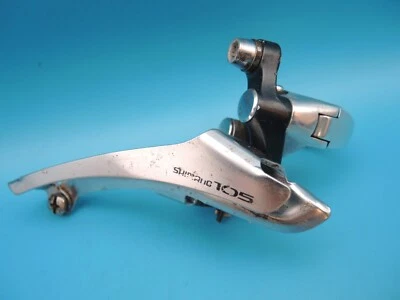 SHIMANO 105 FRONT DERAILLEUR (FD-1055) MADE IN 1986 - RECONDITIONED + LOW MILES - Image 1 of 4