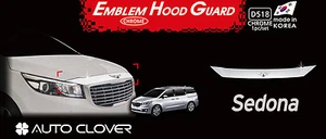 Bonnet Hood Guard Chrome Garnish Deflector D518 Silver for Kia Sedona  2016~2021 - Picture 1 of 12