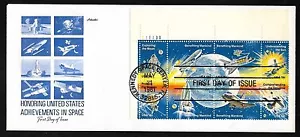 1919a 18c Se-tenant Space Achievement- Artmaster FDCPB8 - Picture 1 of 2