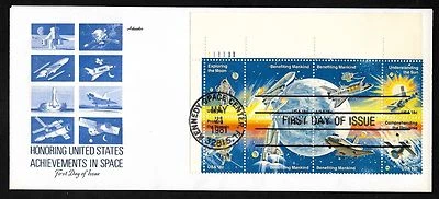 1919a 18c Se-tenant Space Achievement- Artmaster FDCPB8 - Image 1 of 2