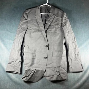 Hugo Boss Men's 2 Piece Suit Size 44L Gray Notch Lapel Single Breasted Formal - Picture 1 of 23