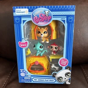 Littlest Pet Shop Gen 7 G7 Pets #50 #51 #52 Tiki Jungle Play Set w/ Virtual Code - Picture 1 of 3