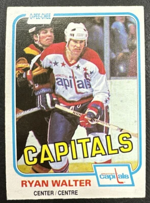 1981-82 O-Pee-Chee OPC Hockey - #352 Ryan Walter - Washington Capitals - Image 1 of 2
