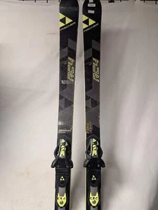 Fischer RC4 GS Skis w/Fischer Z11 Bindings Size 162Cm Color Black Condition Used - Picture 1 of 9