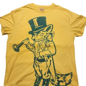 Fox Men’s T-Shirt 4XL Akoo Empire Flock Slick Knit Big Logo  Short Sleeve Yellow - Picture 1 of 11