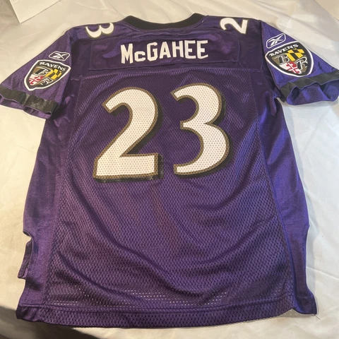 WILLIS MCGAHEE Baltimore RAVENS Football REEBOK Replica Youth MEDIUM Jersey NFL Cover