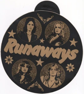 RUNAWAYS - JOAN JETT - Original - Auto Aufkleber - 70er Jahre - Sticker - 20cm. - Picture 1 of 1