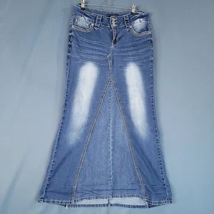 Cato Contemporay Women's Denim Skirt Midi A-Line Blue Size 14 - Picture 1 of 10