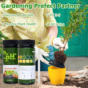 100Pcs Soil Test Strips, Soil Ph Test Kit (3.5-9 Range), Quickly Ph Testing f... - Picture 1 of 6