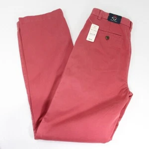 Brooks Brothers Fleece Boys Chino Pants Red Size 18 Flat Front NEW DEFECTS - Picture 1 of 6