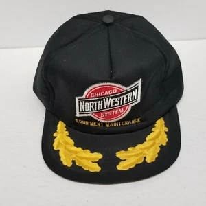 Vintage Chicago Northwestern Railroad Equipment Maintenance Snapback Hat - Picture 1 of 8