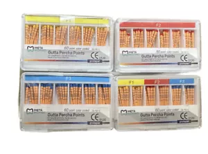 Meta Biomed Endodontic Gutta Percha Points Length Marked (All sizes) Bx/60 point - Picture 1 of 2