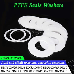 PTFE F4 Seals Washers Heat Resistant 260℃ Chemical Industry Sealing Gasket - Picture 1 of 8
