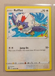 Tarjeta Pokémon Rufflet 148/195 Silver Tempest común casi nueva - Imagen 1 de 1
