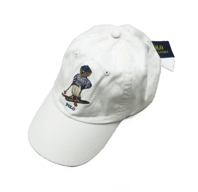 Polo Ralph Lauren Men's White Embroidered Ski Polo Bear Chino Hat - Image 1 of 3
