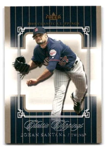 Johan Santana 2005 Fleer Classic Clippings #69 Minnesota Twins BASEBALL - Picture 1 of 2