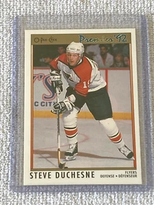 Tarjeta de Steve Duchesne #13 Flyers 1992 O-Pee-Chee Hockey Premier '92 - Imagen 1 de 2
