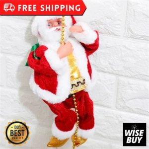 Kletternder Weihnachtsmann Musik elektrische Puppe - Bild 1 von 9