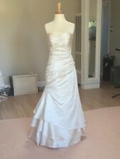 Maggie Sottero SAMPLE Couture Mermaid Champaign  Corset Wedding Gown size 4-6 P