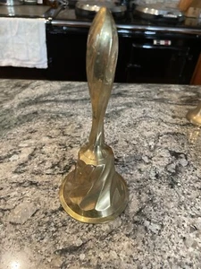 Brass Bell Vintage Swirl Pattern Small - Picture 1 of 3