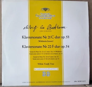 DGG 18089 LPM GERMANY BEETHOVEN - KLAVIERSONATE NR. 21 & 22 KEMPFF 1961 - Picture 1 of 4