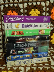 Dinosaurs + Dinotopia + Jurassic Park III + Vitsie Video Sitter (VHS x 8) LOT - Picture 1 of 12