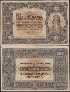Hungary, 1,000 Korona, 1920, VF+++, P-66(a) - Picture 1 of 1