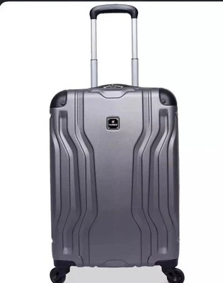 3 Piece Tag Silver Hard Shell Suitcase with 20" carry-on, tote and toiletry kit. - Image 1 of 4