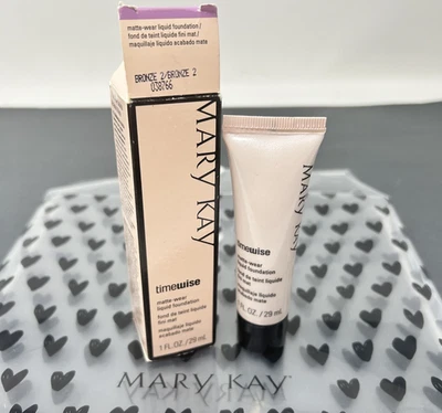 Mary Kay 038766 Bronze 2 TIMEWISE Matte-Wear Liquid Foundation 1oz (New in Box) - Image 1 of 2