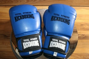 Schwere Boxhandschuhe 14-oz King Total Fitness Kickboxen MMA Training blau - Bild 1 von 12