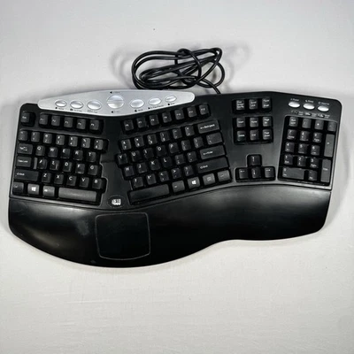 Adesso PCK-208B Ergonomic Wired USB Keyboard - Tested - Image 1 of 4