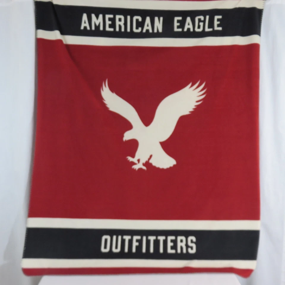 Vintage Limited Edition AEO American Eagle Fleece Blanket Throw Soft 60 X 50 - Image 1 of 4
