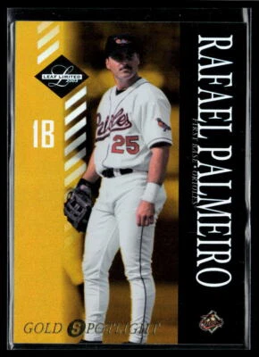 Rafael Palmeiro 2003 Leaf Limited Gold Spotlight #30 #/50 SN - Image 1 of 2