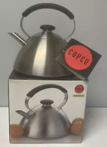Vintage Copco Pinnacle Tea Whistle Kettle Wilton stainless steel 2 1/2 quart New - Picture 1 of 12