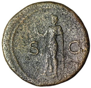 Titus Sestertius "Spes Walking" Rome Fine - Picture 1 of 5