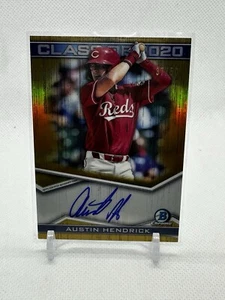 2020 Bowman Draft Austin Hendrick Class of 2020 Gold Auto 37/50 #C20A-AH - Bild 1 von 2