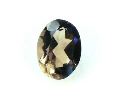 VERY NICE 8 x 6 mm OVAL CUT FACETED SMOKEY QUARTZ BRAZIL - Image 1 of 2
