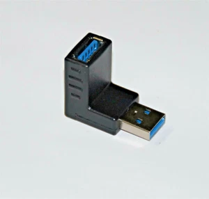 USB Winkelstecker 90° "nach oben" Typ A male auf Typ A female - Picture 1 of 4