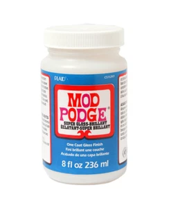 8 oz SUPER GLOSS MOD PODGE RESISTENTE AL AGUA NO TÓXICO BARNIZ ACABADO ARTESANAL - Imagen 1 de 1