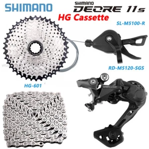 SHIMANO Deore M5100 11 Speed Drivetrain Groupset MTB Bicycle Rear Derailleur HG - Picture 1 of 19