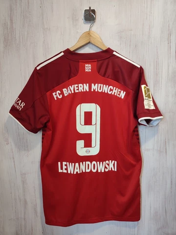FC Bayern Munich 2021 2022 home Sz M Adidas shirt jersey kit maillot Lewandowski Cover