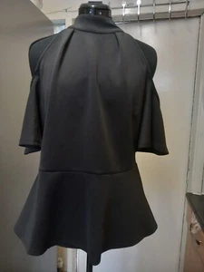 Women's Black Simply Be Blouse. Used Condition. Size 16. Lovely Stretchy - Picture 1 of 14